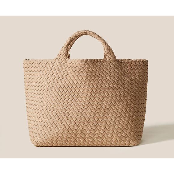 Naghedi St. Barths Medium Tote In Camel Tan Neutral - Picture 1 of 11
